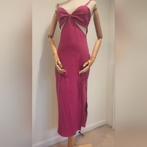 Magenta-pink bebe dress